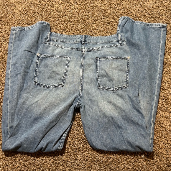 ba&sh Clifford Baggy Medium Wash Jeans Size 2 - Picture 9 of 13